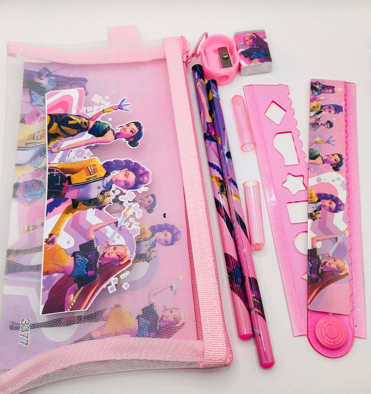 Cartuchera set K-Pop Pink