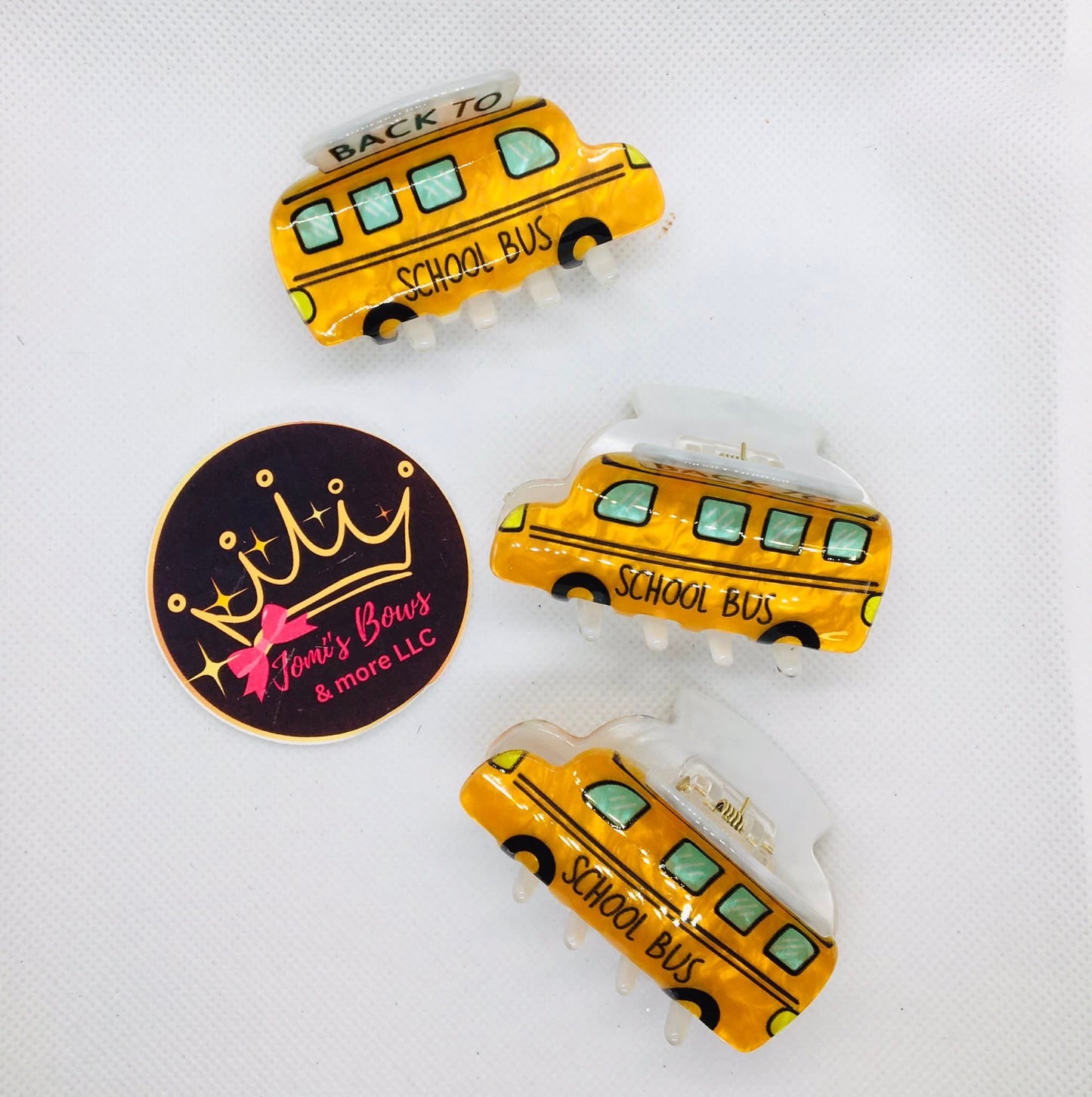 Hair clips escolar bus