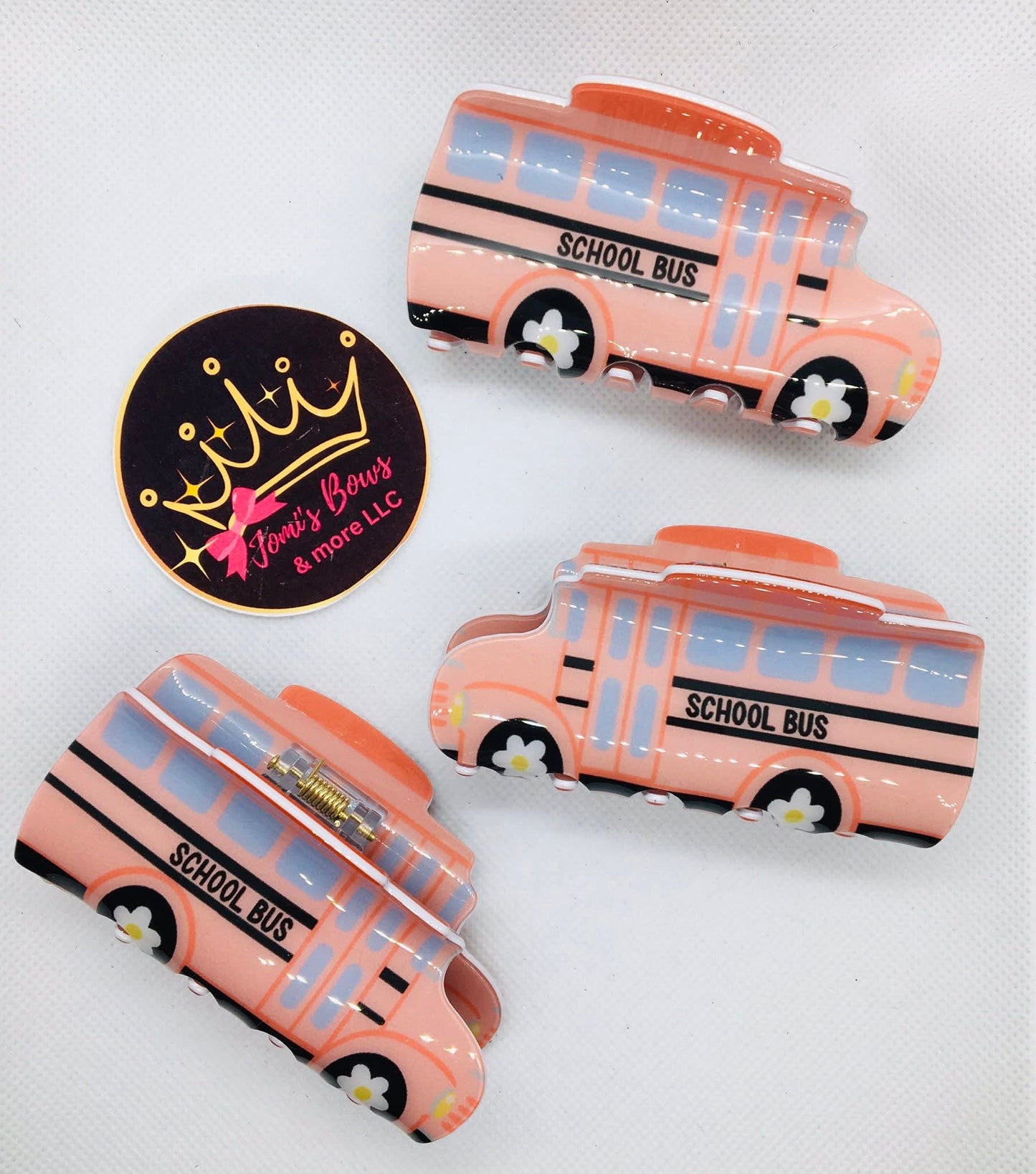 Hair clips escolar bus