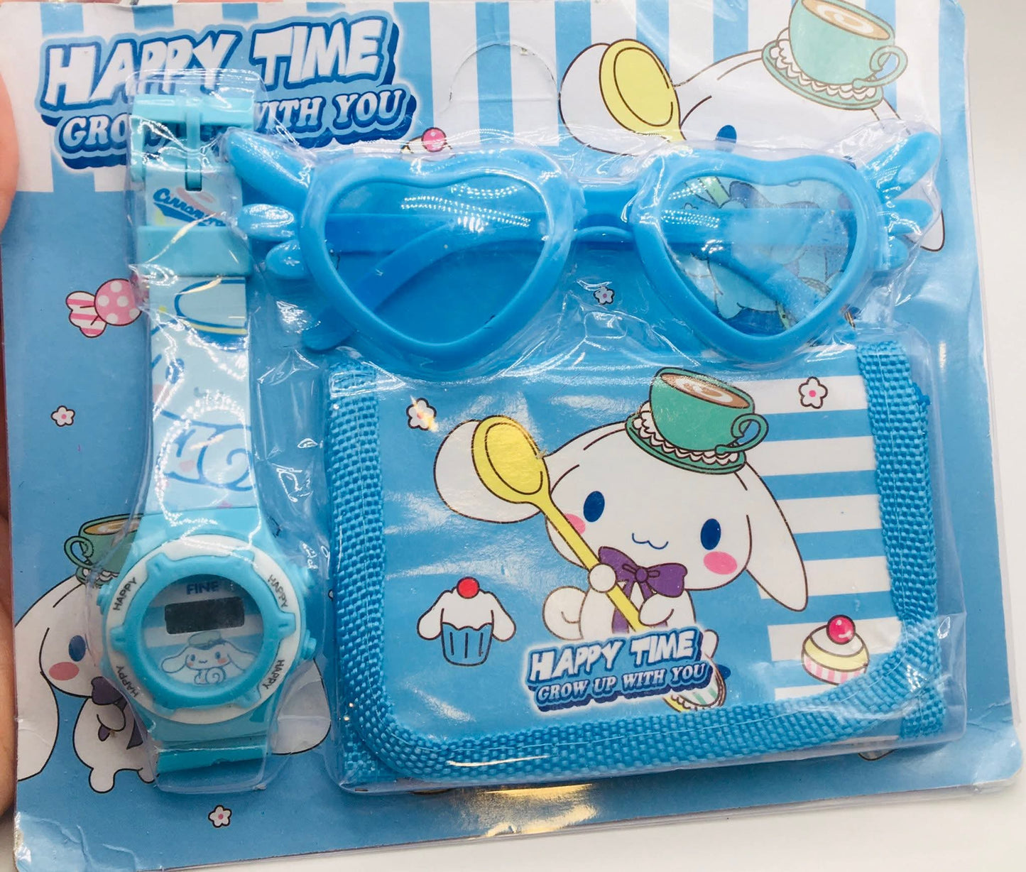 Cinamonroll set (Gafas, reloj y billetera)