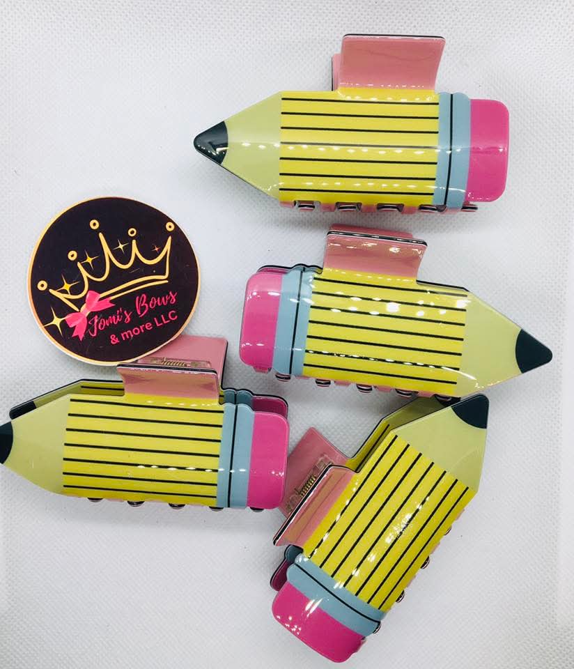 Hair clips escolar làpiz